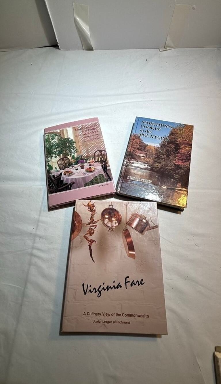 Collection of Vintage Cookbooks: Georgia, Virginia, N. Carolina